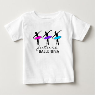 T-shirt Pour Bébé FUTURE BALLERINA Neon Tutu Danseur de ballet Danse