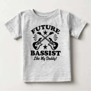 T-shirt Pour Bébé Future Bass Player Comme Mon Père