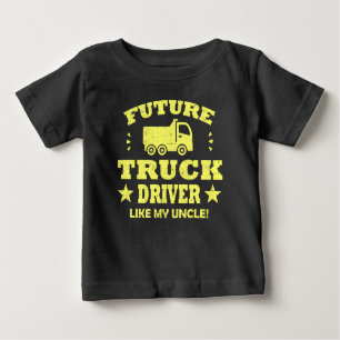 T-SHIRT POUR BÉBÉ FUTURE CAMION COMME MON ONCLE !