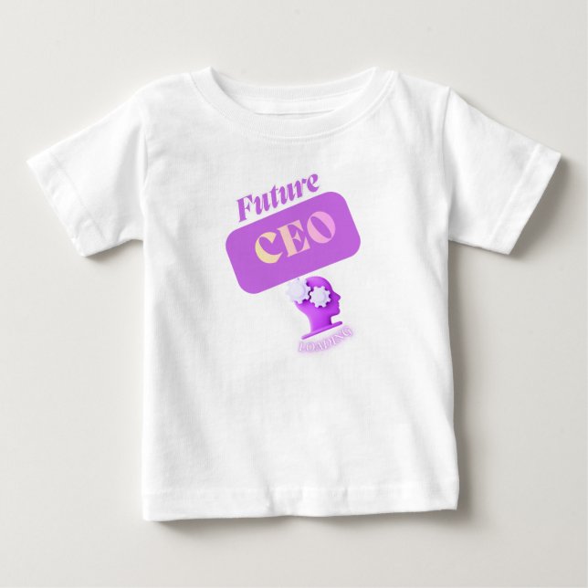 T-shirt Pour Bébé Future CEO LOADING (Devant)