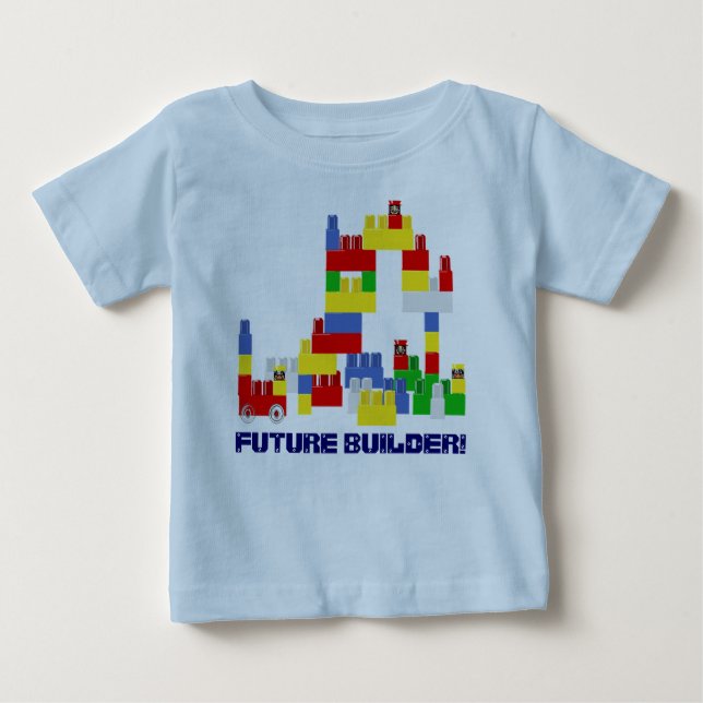 T-shirt Pour Bébé FUTURE conception mignonne de CONSTRUCTEUR avec - (Devant)