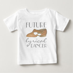 T-shirt Pour Bébé FUTURE DANSEUR LYRIQUE Tan Dance Chaussure