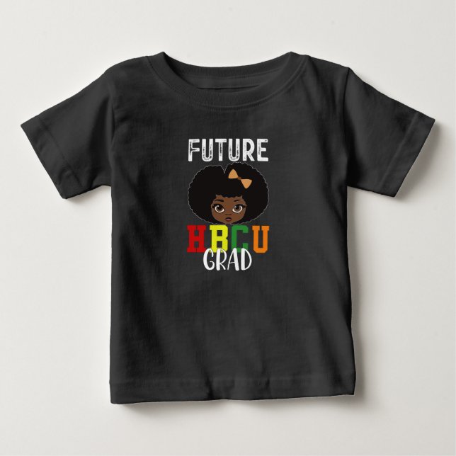 T-shirt Pour Bébé Future diplômée d'une HBCU Fille Remise des diplôm (Devant)