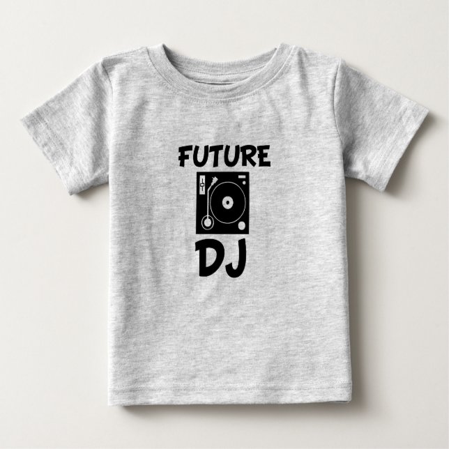 T-shirt Pour Bébé Future DJ drôle de chemise bébé (Devant)