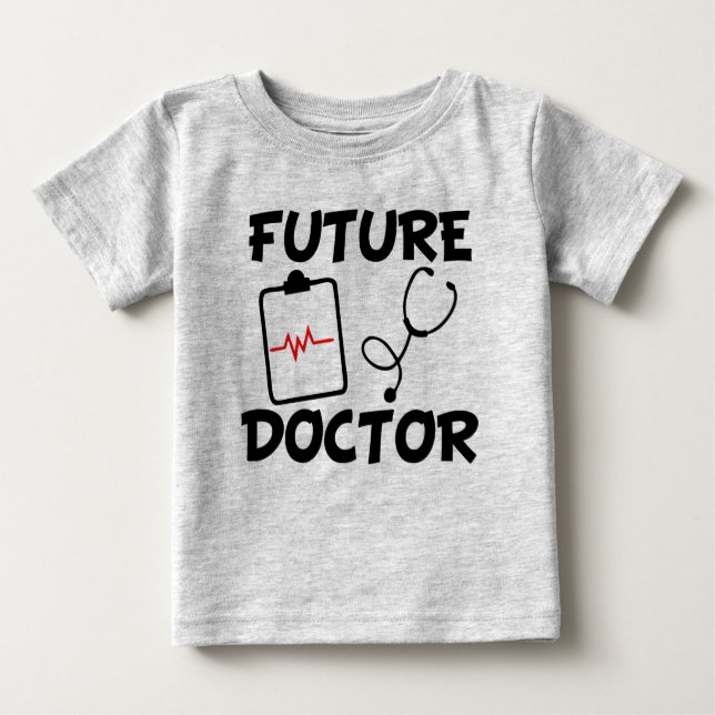 T-shirt Pour Bébé Future Doctor cute baby shirt funny (Devant)