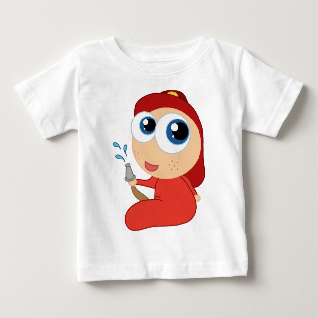 T-shirt Pour Bébé Future Firefighter Infant and Toddler Apparel (Devant)