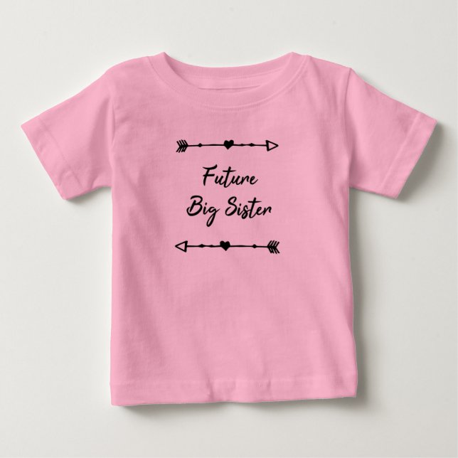 T-shirt Pour Bébé Future grande soeur (Devant)