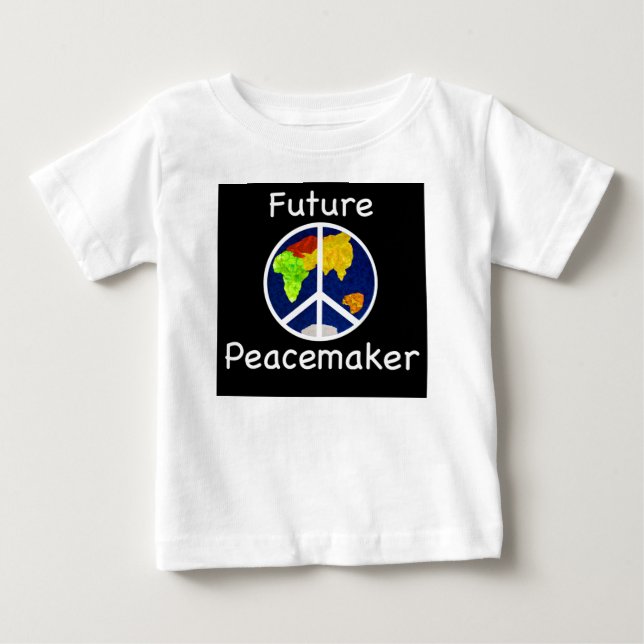 T-shirt Pour Bébé Future Peacemaker Enfants Long Sleeve Tee (Devant)