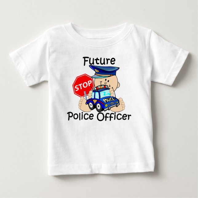 T-shirt Pour Bébé Future Police Officer (Devant)