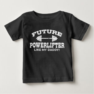 T-shirt Pour Bébé Future Powerlifter Comme Mon papa
