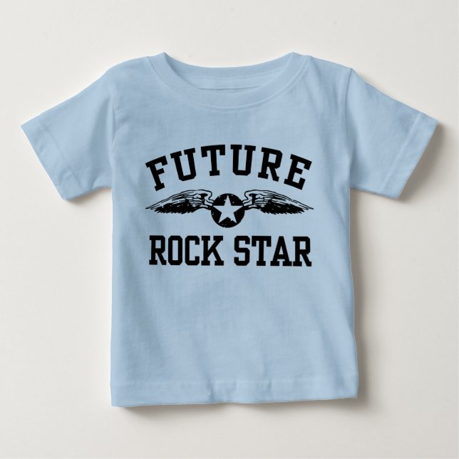 T-shirt Pour Bébé Future Rock Star (Devant)