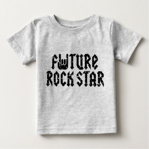 T-shirt Pour Bébé Future Rock Star