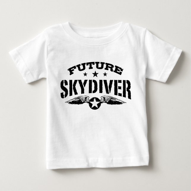 T-shirt Pour Bébé Future Skydiver (Devant)