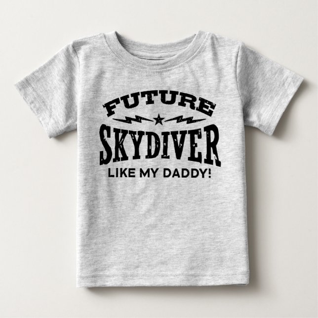T-shirt Pour Bébé Future Skydiver Comme Mon Père (Devant)