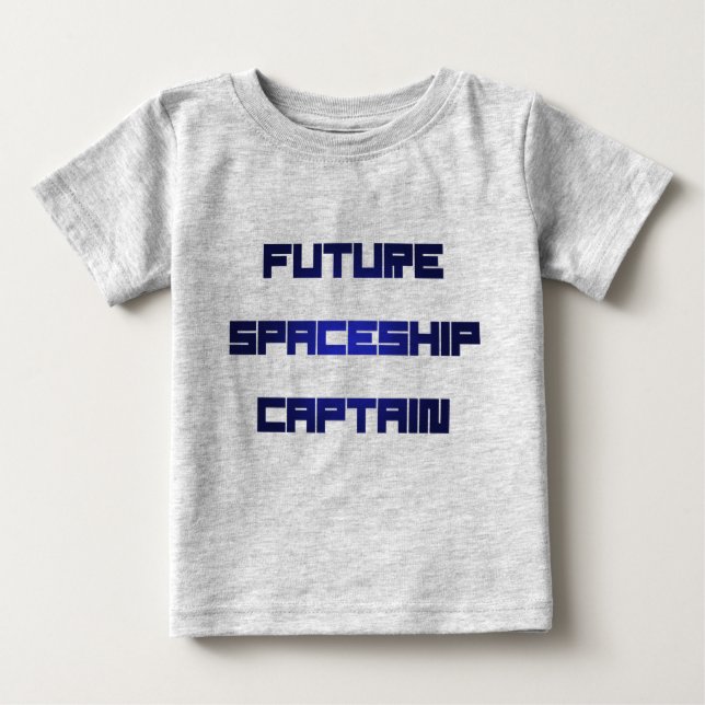 T-shirt Pour Bébé Future Spaceship Captain (Devant)