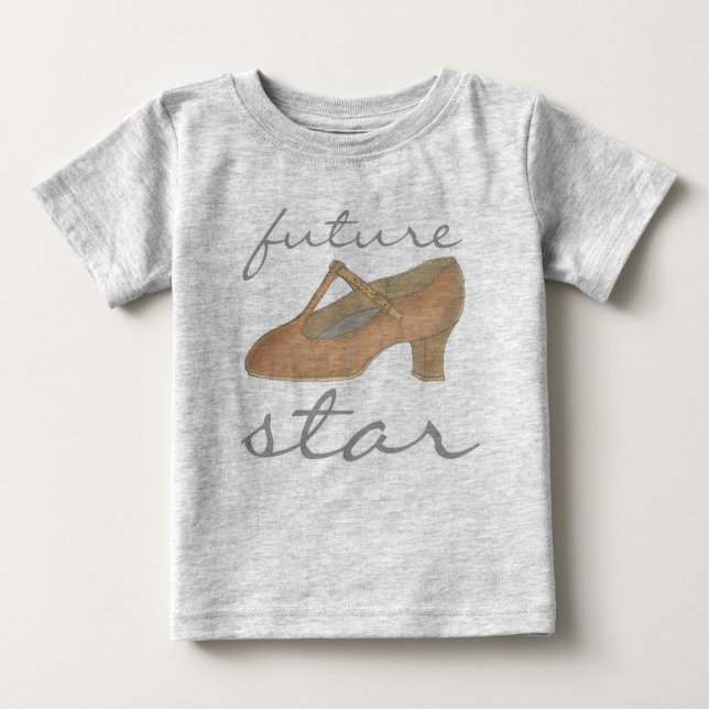 T-shirt Pour Bébé FUTURE STAR Caractère Danse Danse Théâtre Chaussur (Devant)
