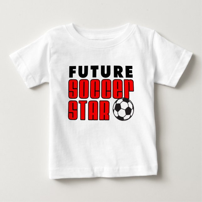 T-shirt Pour Bébé Future Star de football (Devant)