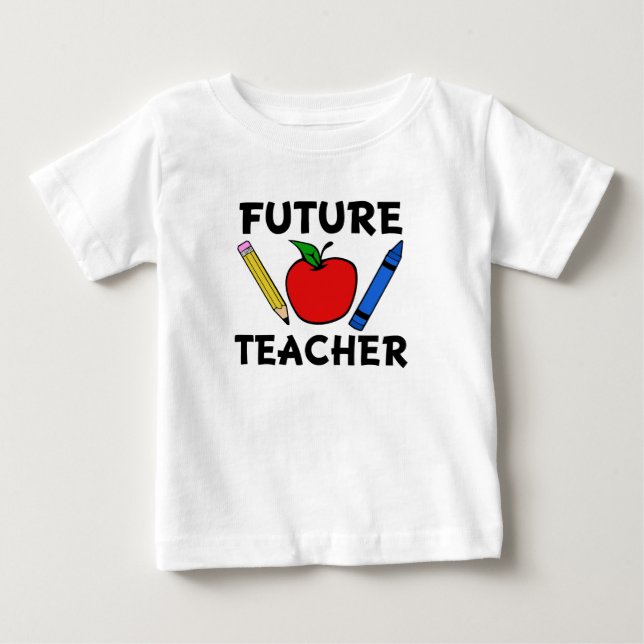 T-shirt Pour Bébé Future Teacher drôle chemise bébé (Devant)