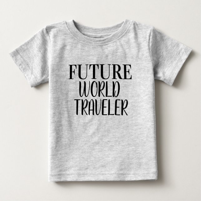 T-shirt Pour Bébé Future World Travellers (Devant)