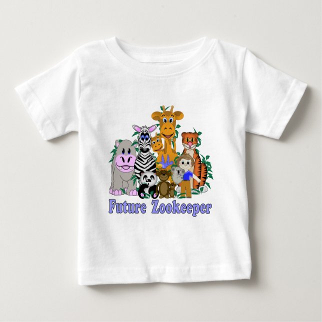 T-shirt Pour Bébé Future Zookeeper (Devant)
