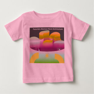T-shirt Pour Bébé Futuristic Abstract Neon Architecture