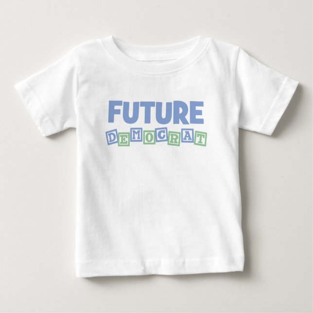 T-shirt Pour Bébé Futurs blocs de Démocrate (Devant)