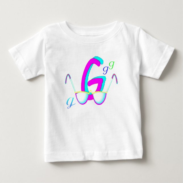 T-shirt Pour Bébé G - Collection de monogrammes (Devant)