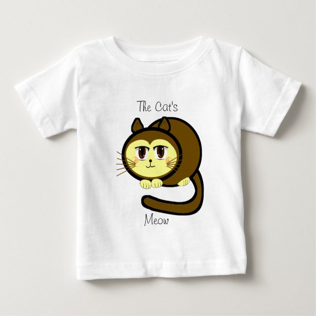 T-shirt Pour Bébé GAGNANT DU PRIX DE TBA Le chat's Meow - Customisé (Devant)