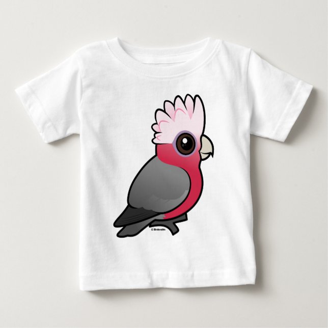 T-shirt Pour Bébé Galah Birdorable (Devant)