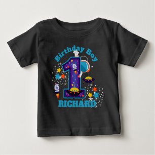 T-shirt Pour Bébé Galaxie du premier anniversaire de l'espace