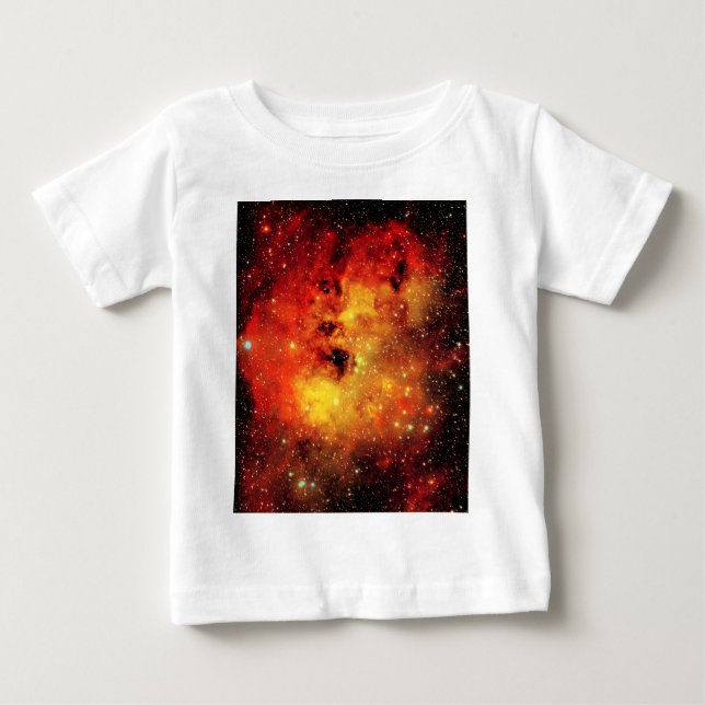T-shirt Pour Bébé Galaxie tombée en feu (Devant)