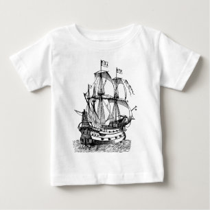 T-shirt Pour Bébé Gallion - Noir