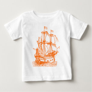 T-shirt Pour Bébé Gallion - Orange
