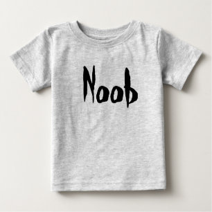 T-shirt Pour Bébé Gamer's Baby Creeper - Noob in Black