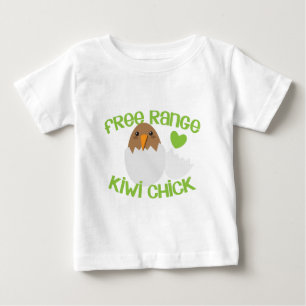 T-shirt Pour Bébé Gamme libre KIWI chick Nouvelle-Zélande