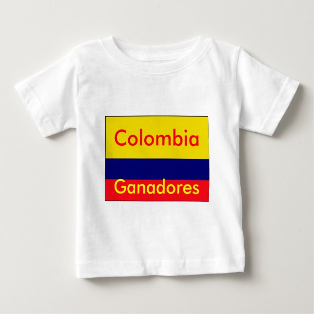 T-shirt Pour Bébé ganadores colombiens (Devant)