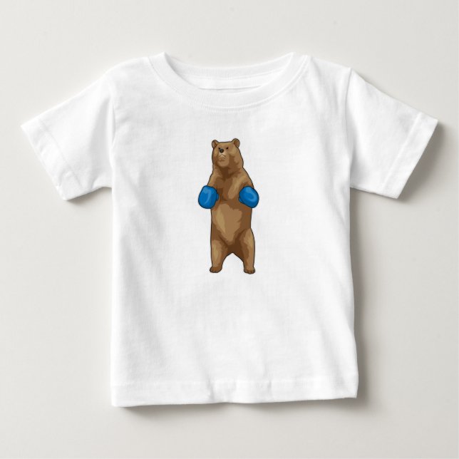 T-shirt Pour Bébé Gants de boîte à ours (Devant)