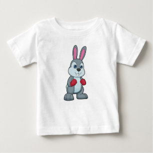 T-shirt Pour Bébé Gants de boxe de boxe de lapin