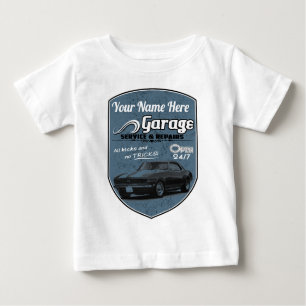 T-shirt Pour Bébé Garage personnalisé de Camaro