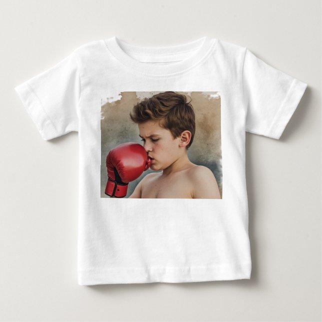 T-shirt Pour Bébé garçon boxeur (Devant)