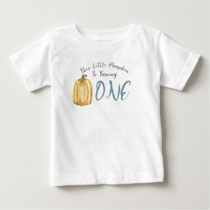T-shirt Pour Bébé Garçon d'anniversaire petite citrouille aquarelle 