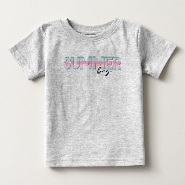 T-shirt Pour Bébé Garçon d'été (Devant)