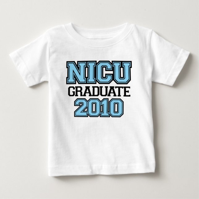 T-shirt Pour Bébé Garçon diplômé NICU (Devant)