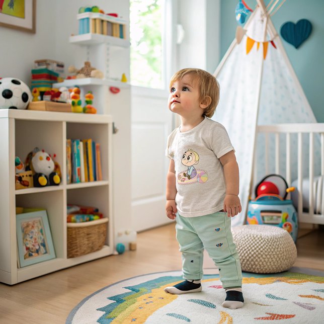 T-shirt Pour Bébé Garçon émerveillé (Créateur téléchargé)