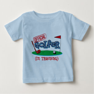 T-shirt Pour Bébé Garçon Golfer En Formation