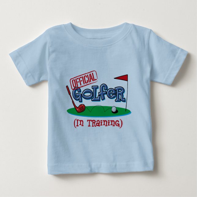 T-shirt Pour Bébé Garçon Golfer En Formation (Devant)