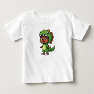 T-shirt Pour Bébé Garçon portant un costume de dinosaure
