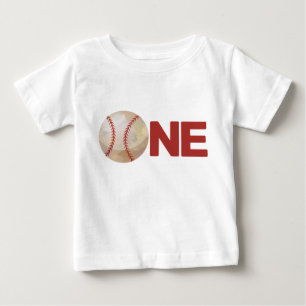 T-shirt Pour Bébé Garçon premier anniversaire Baseball ONE