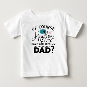 T-shirt Pour Bébé Garçons beaux et drôles art de mot de Papa 