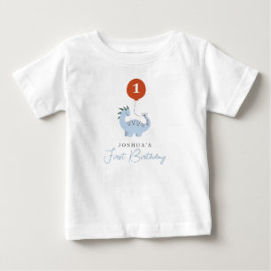 T-shirt Pour Bébé Garçons dinosaures Premier 1er anniversaire